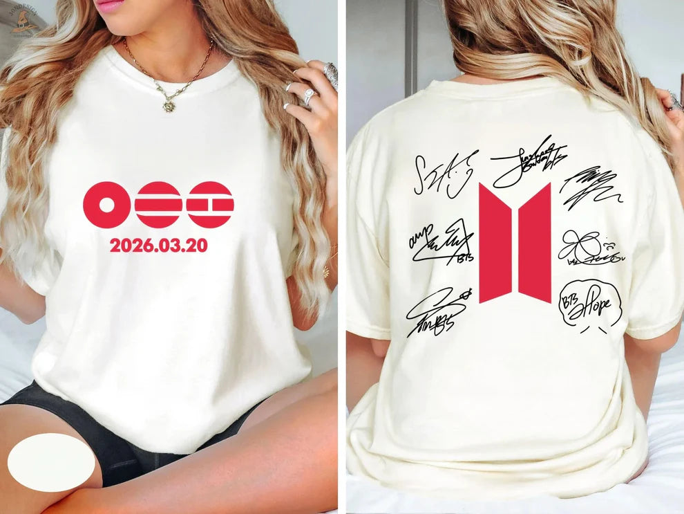 BTS Arirang World Tour Exclusive Signature T-shirt