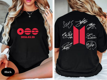 BTS Arirang World Tour Exclusive Signature T-shirt
