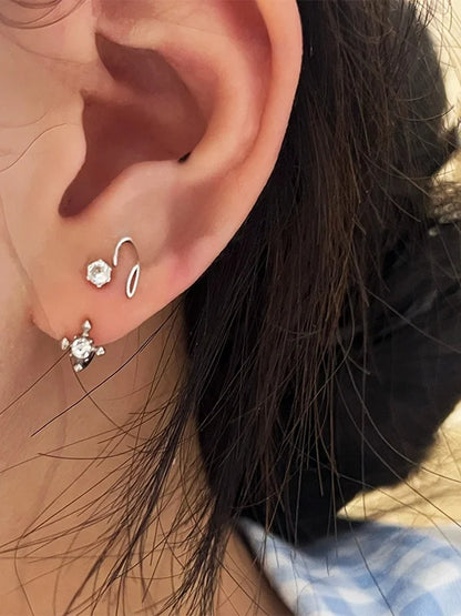 Titanium Steel Boy Group Fashion Earrings