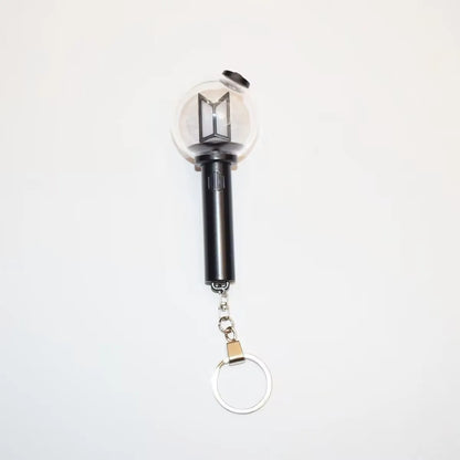 Mini K-Pop Lightstick Glowing Keychain