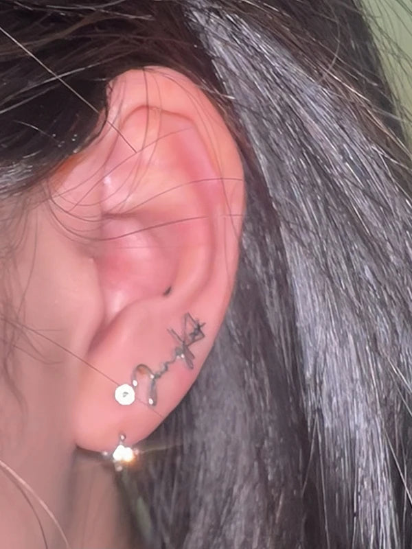 Titanium Steel Boy Group Fashion Earrings