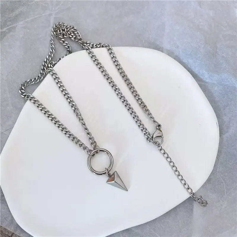 JUNGKOOK Inspired Geometric Pendant Necklace