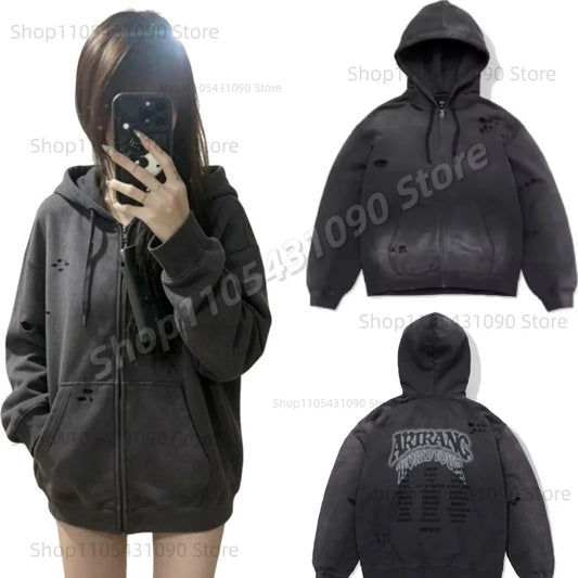ARIRANG Tour Cotton Blend Zip Hoodie